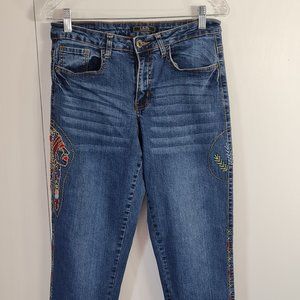 L&B Embroidered Jeans Size 10